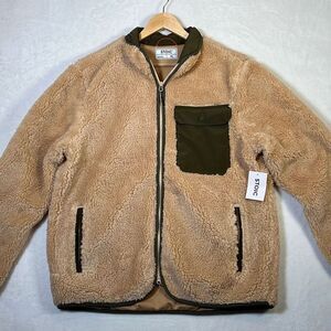 Stoic Sherpa casual winter‎ Bomber full zip jacket- NWT- Men's XL
